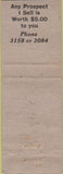 Matchbook Cover - Valley Motor Co Ford Salem OR WORN