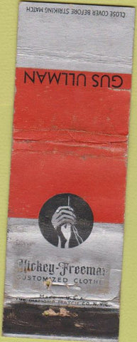 Matchbook Cover - Hickey Freeman Clothes Gus Ullman WORN