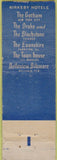 Matchbook Cover - Blackstone Hotel Chicago IL WEAR