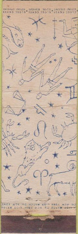 Matchbook Cover - Lion Horoscope WORN