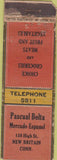 Matchbook Cover - Pascual Bolta New Britian CT 30s Worn UNION