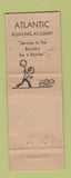 Matchbook Cover - Atlantic Bowling WEAR