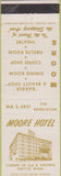 Matchbook Cover - Moore Hotel Seattle WA