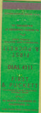 Matchbook Cover - First  and  Puckett Funeral Home Galesburg IL