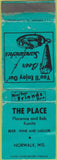Matchbook Cover - The Place Norwalk WI WORN CREASE