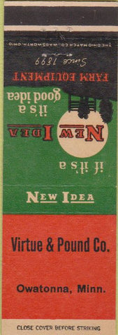Matchbook Cover - New Idea Tractors Owatonna MN