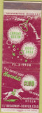 Matchbook Cover - Harold's Club Denvber CO horse racing POOR