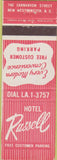 Matchbook Cover - Hotel Russell New Westminster BC