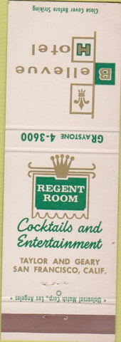 Matchbook Cover - Bellevue Hotel San Francisco CA