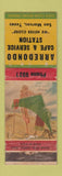 Matchbook Cover - Arredondo Cafe oil gas San Marcos TX pinup WEAR