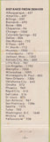 Matchbook Cover - Penn Motel Commerce City CO