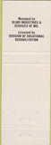 Matchbook Cover - Mr. Bills Restaurant managed by the Blind MD?
