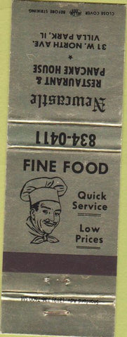 Matchbook Cover - Newcastle Restaurant Villa Park IL