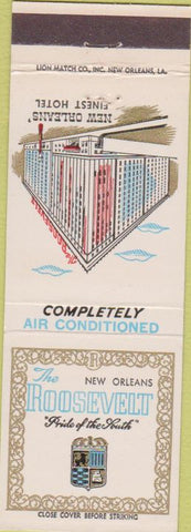 Matchbook Cover - Roosevelt Hotel New Orleans LA