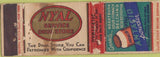 Matchbook Cover - NYAL Service Drugs Federal long WORN