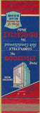 Matchbook Cover - Roosevelt Hotel New Orleans LA WEAR