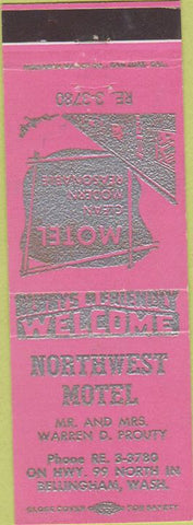 Matchbook Cover - Northwest Motel Bellingham WA