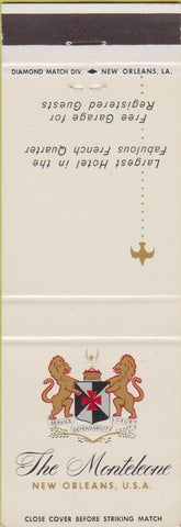 Matchbook Cover - Monteleone Hotel New Orleans LA
