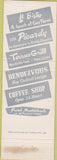 Matchbook Cover - Hotel Muehlebach Kansas City MO