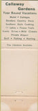 Matchbook Cover - Callaway Gardens Pine Mountain GA