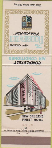 Matchbook Cover - The Roosevelt Hotel New Orleans LA