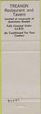Matchbook Cover - Treanon Restaruant Guelph