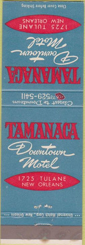 Matchbook Cover - Tamanca Motel New Orleans LA