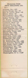 Matchbook Cover - Twins Motel New Orleans LA