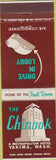Matchbook Cover - The Chinook Yakima WA