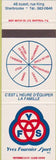Matchbook Cover - Yves Fouriner Sport Sherbrooke
