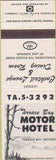 Matchbook Cover - Terrace Bay Motor Hotel ON