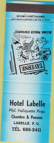 Matchbook Cover - Hotel Labelle PQ