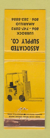 Matchbook Cover - Associated Supply Forklifts Lubbock Amarillo TX WEAR