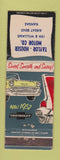 Matchbook Cover - 1957 Chevrolet Taylor Houser Motors Great Bend KS