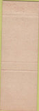 Matchbook Cover - West Virginian Hotel Blueview WV