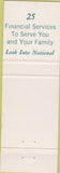 Matchbook Cover - National Trust Montreal Shawa Winnipeg