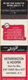 Matchbook Cover - Hetherington Hooper Mens clothes Smithers BC