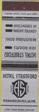 Matchbook Cover - Hotel Stratford Parkersburg WV