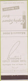 Matchbook Cover - Copley Square Hotel Boston MA