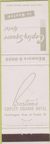 Matchbook Cover - Copley Square Hotel Boston MA