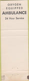 Matchbook Cover - Yurs Funeral Home St Charles