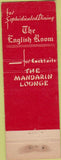 Matchbook Cover - Myles Standish Hotel Boston MA
