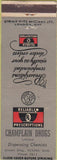 Matchbook Cover - Champlain Drugs Regina SK