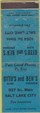Matchbook Cover - Otto Ben's Salt Lake City UT WORN