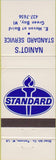 Matchbook Cover - Naniot's Standard oil gas Green Bay WI
