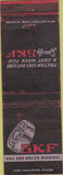Matchbook Cover - SKF Bearings WORN NO TOWN