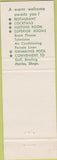 Matchbook Cover - New Englander Motor Inn Bennington VT
