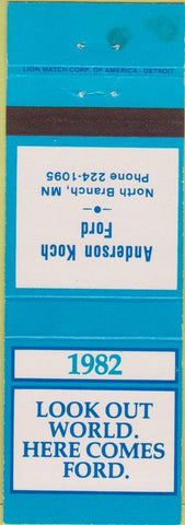 Matchbook Cover - 1982 Ford North Branch MN