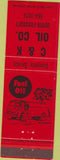 Matchbook Cover - C and K Oil Co Dover Foxcroft ME