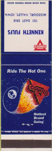 Matchbook Cover - Kenneth Fuels Conoco Missouri Valley IA